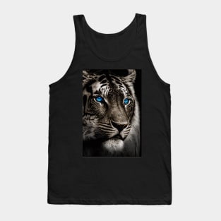 Tiger with blue eyes Tank Top